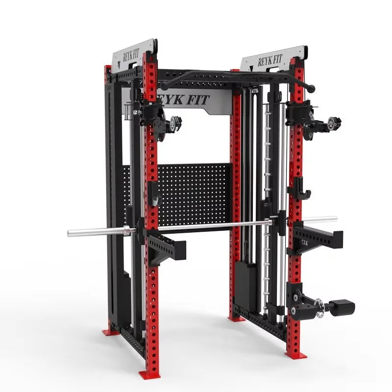 Smith Machine Power Rack – Multifunktional, 75+ kg Gewichtsturm, Stahl | Thryvo Fitness