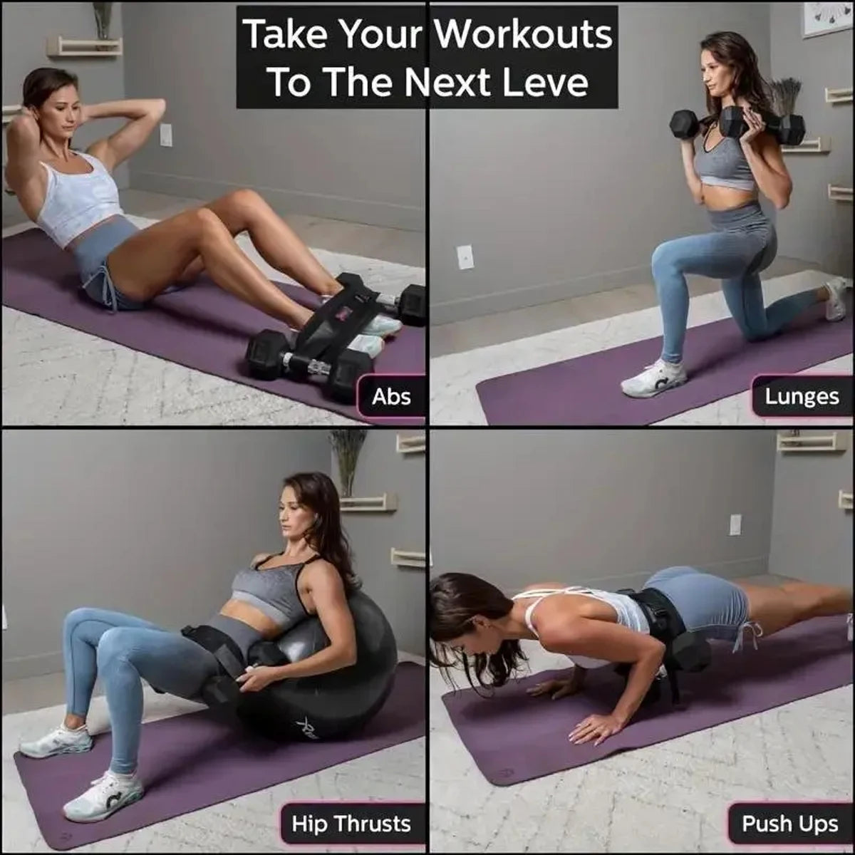 Hüftgurt für Hip Thrust & Krafttraining – Verstellbarer Nylon Gewichtsgürtel | Thryvo Fitness