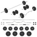 30kg Kurzhantel & Langhantel Set – Heimtraining Gewichte