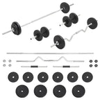 30kg Kurzhantel & Langhantel Set – Heimtraining Gewichte
