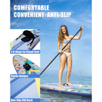 Myboat DIXERO Flower Aufblasbares SUP Board 335×84×15 cm – bis 170 kg, Blumen-Design | Thryvo Fitness