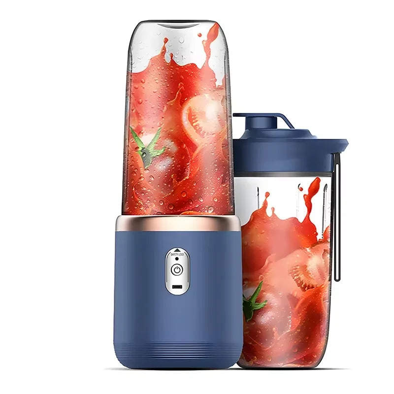 Portabler Elektrischer Mixer 400ml – 6 Klingen, USB, für Smoothies, Saft & Eis | Thryvo Fitness