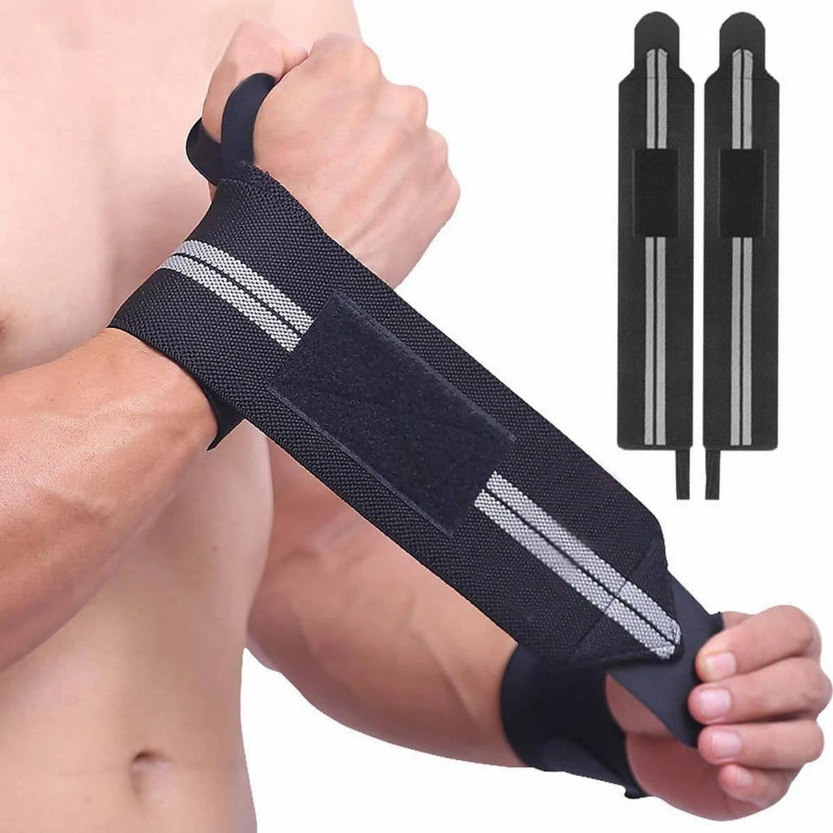Handgelenkbandagen für Gewichtheben & Gym – Professionelle Bandagen 1 Paar | Thryvo Fitness