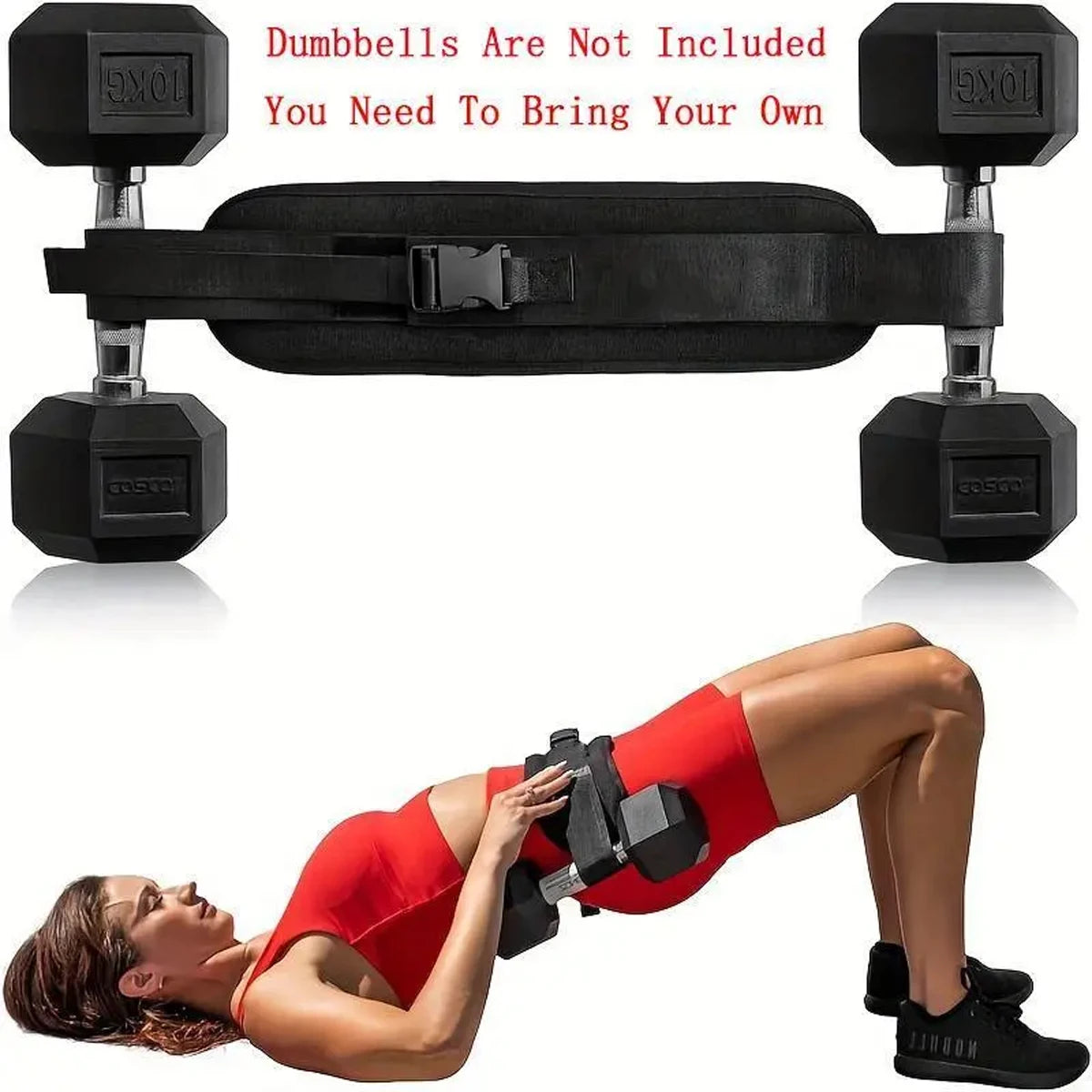 Hüftgurt für Hip Thrust & Krafttraining – Verstellbarer Nylon Gewichtsgürtel | Thryvo Fitness