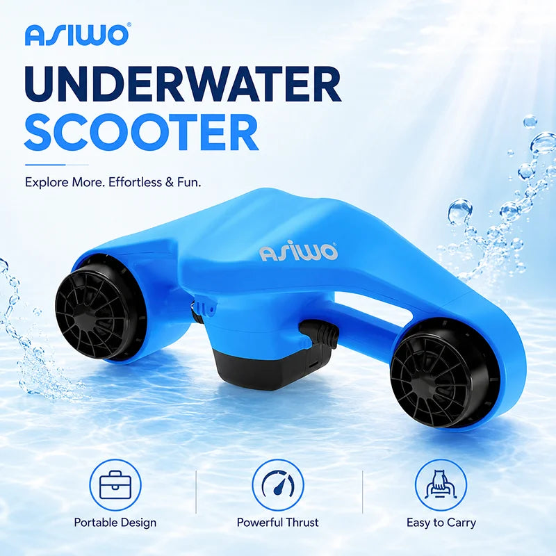 Unterwasser Scooter – Elektrischer Sea Scooter mit Kamerahalterung, 40m wasserdicht | Thryvo Fitness