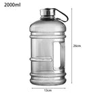 2L Gallon Trinkflasche PETG – Großkapazität mit Tragegriff, Zeitmarkierung & BPA-frei | Thryvo Fitness