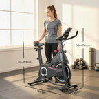 SPORTNOW Heimtrainer Bike – Magnetwiderstand, LCD, leise, bis 120 kg | Thryvo Fitness