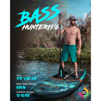 Myboat Aufblasbares SUP Board 351×86×15 cm – bis 195 kg, Komplett-Set mit Zubehör | Thryvo Fitness