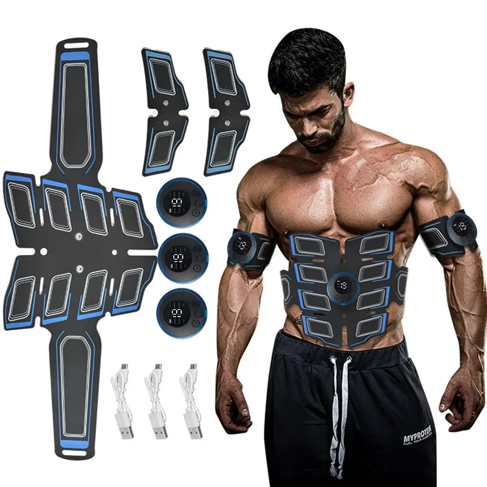 EMS Bauchmuskel-Trainer – Elektrostimulation, USB, 20 Min. Timer | Thryvo Fitness