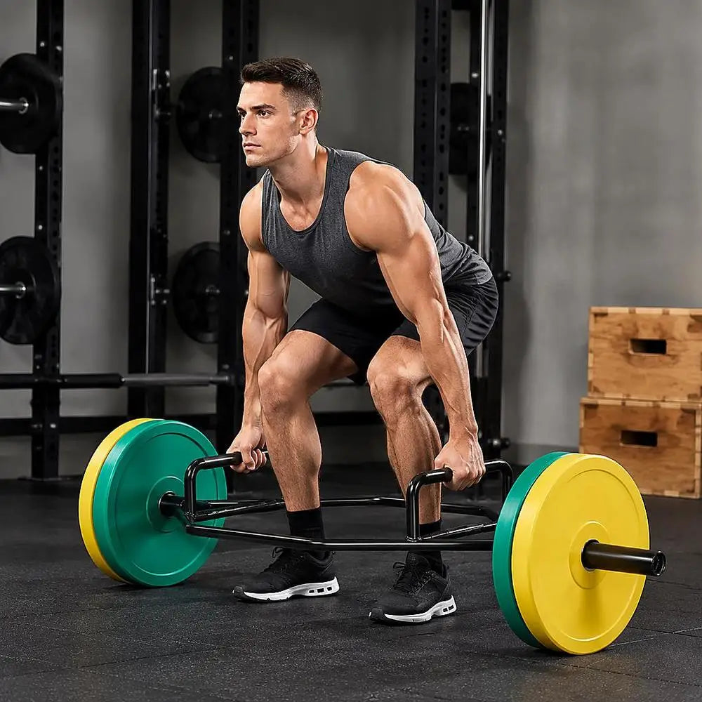 Trap Bar Hexagonal Pro – 50mm, 360 kg Tragkraft, Anti-Rutsch Griff für Deadlift & Squat | Thryvo Fitness
