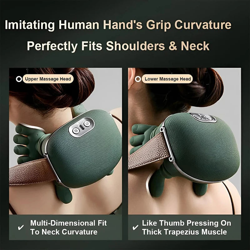 2026 Bionic Nacken-Massager N7 – 3 Stufen, Knetmassage für Nacken & Schulter | Thryvo Fitness