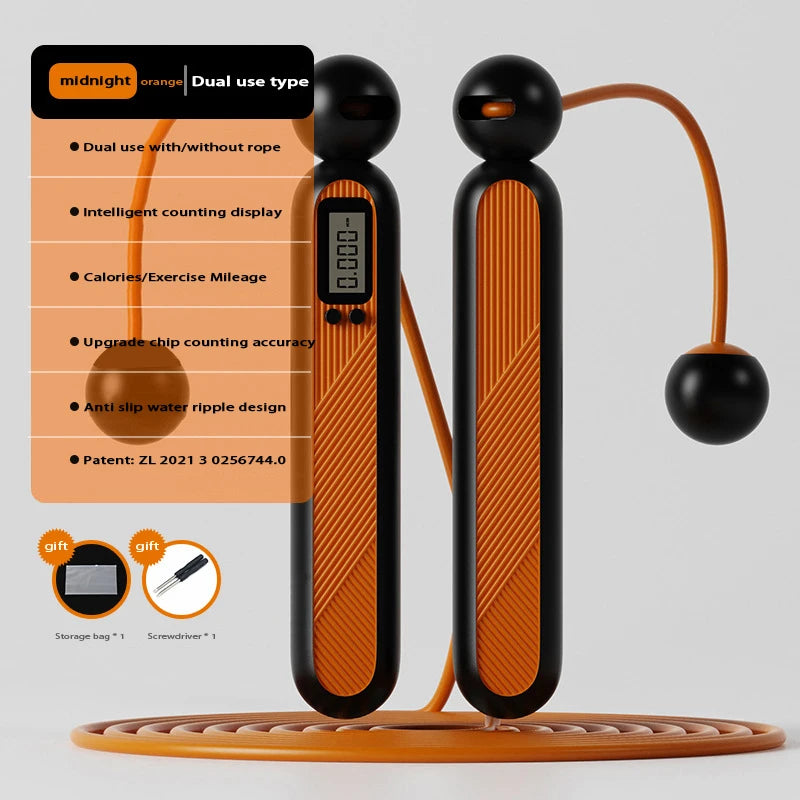 Kabelloses Sprungseil mit elektronischem Zähler – Cordless Skipping Rope für Cardio & Fitness | Thryvo Fitness