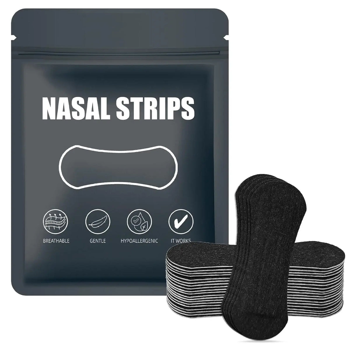 2-in-1 Anti-Schnarch-Set – Nasenstreifen & Mundpflaster