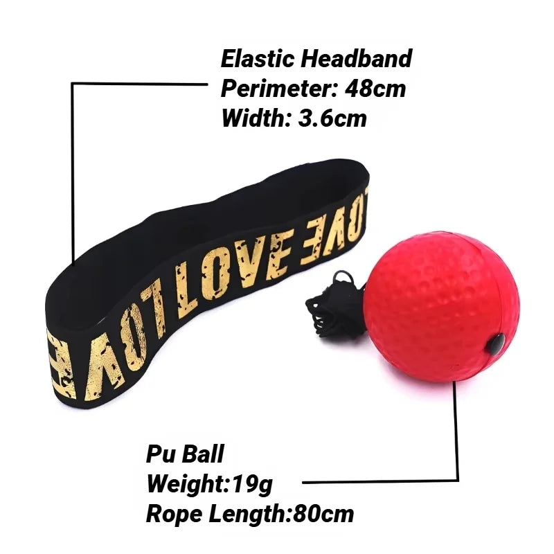 Boxing Reaktionsball mit Kopfband – Reflex Speed Ball für MMA, Muay Thai & Koordination | Thryvo Fitness