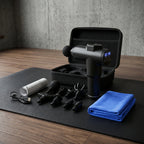 Profi Massagepistole 99 Stufen – 8 Aufsätze, USB-C, 6 Std. Akku, leise für Muskelregeneration | Thryvo Fitness