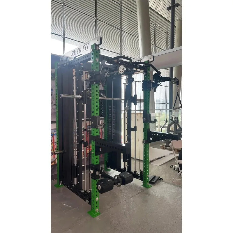 Smith Machine Power Rack – Multifunktional, 75+ kg Gewichtsturm, Stahl | Thryvo Fitness