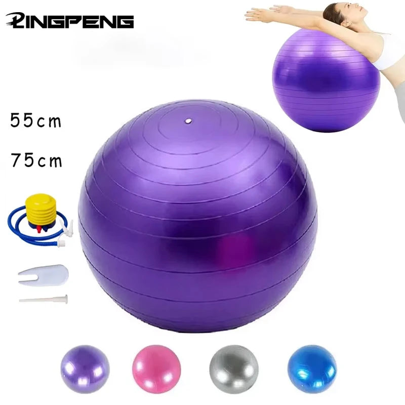 Gymnastikball 55 / 75 cm – aufblasbar, verdickt, Yoga, Pilates & Balance | Thryvo Fitness