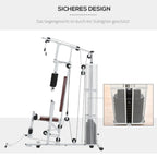 Multigym Kraftstation mit Gewichten, Klimmzug & Beintrainer – 150×110×210 cm | Thryvo Fitness
