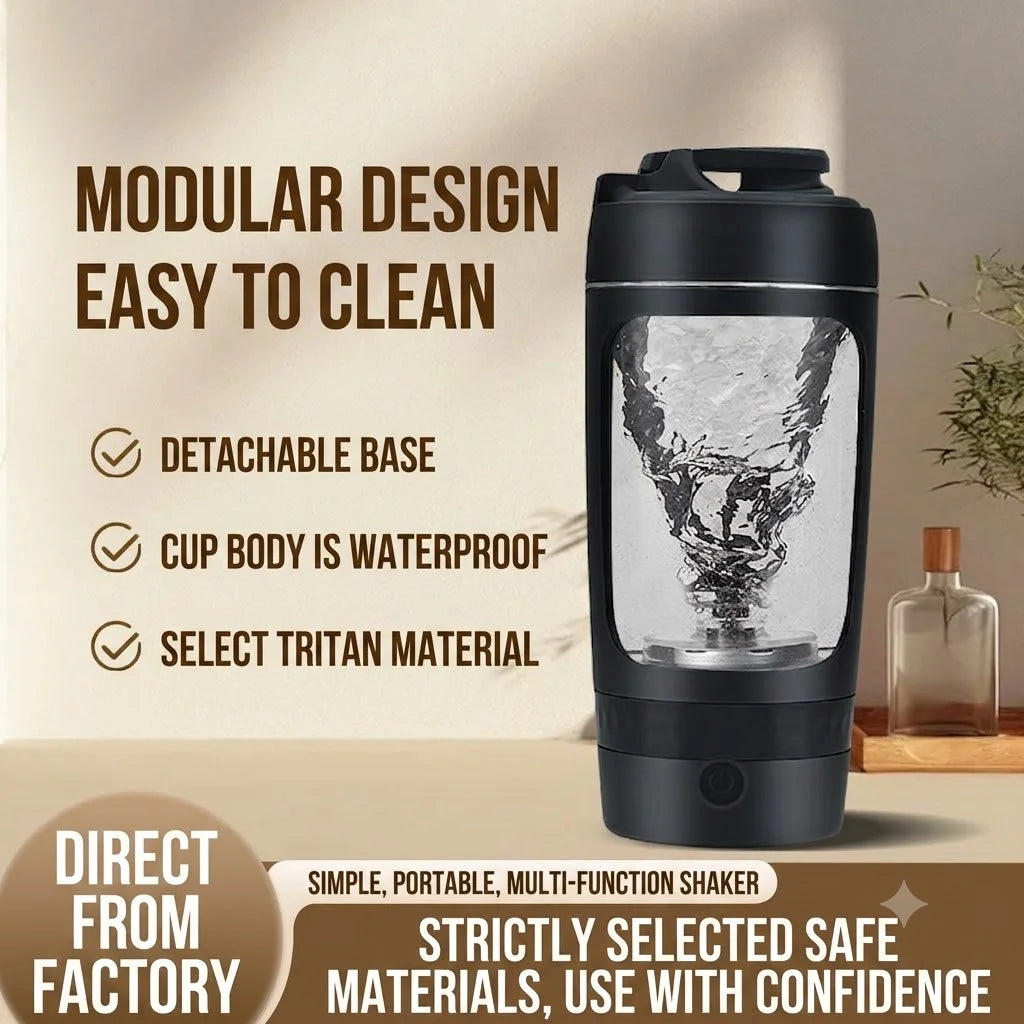 630ml Elektrischer Protein Shaker – 9000 RPM, USB-C, IPX5 wasserdicht, Tritan BPA-frei | Thryvo Fitness