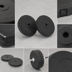 Hantelscheiben Set 30 kg – 2x 15 kg Zement, Kunststoffmantel, leise & langlebig | Thryvo Fitness