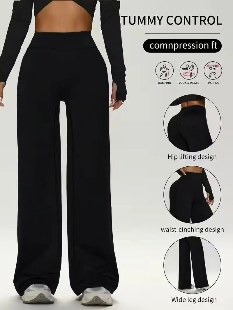 Damen Yogahose Straight Leg – Leichte Sporthose für Yoga, Jogging & Outdoor | Thryvo Fitness