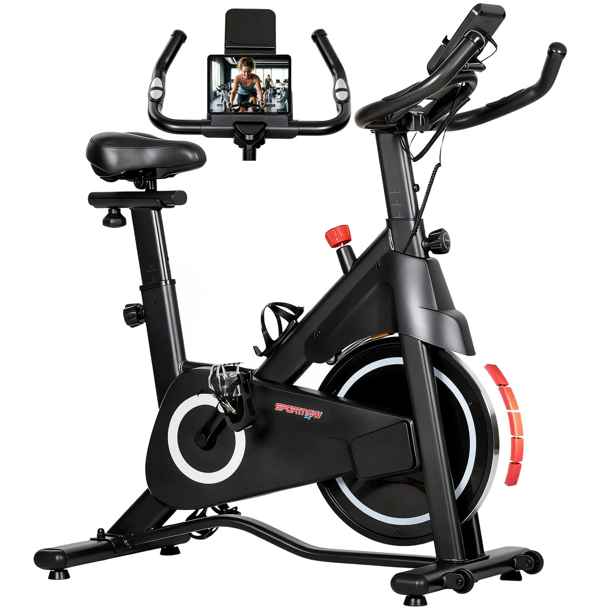 SPORTNOW Heimtrainer Bike – Magnetwiderstand, LCD, leise, bis 120 kg | Thryvo Fitness